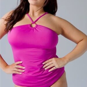NWT soma ring halter tankini top orchid daze size small purple pink swim summer